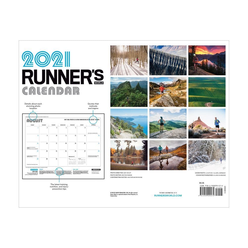 Runners World Wall Calendar