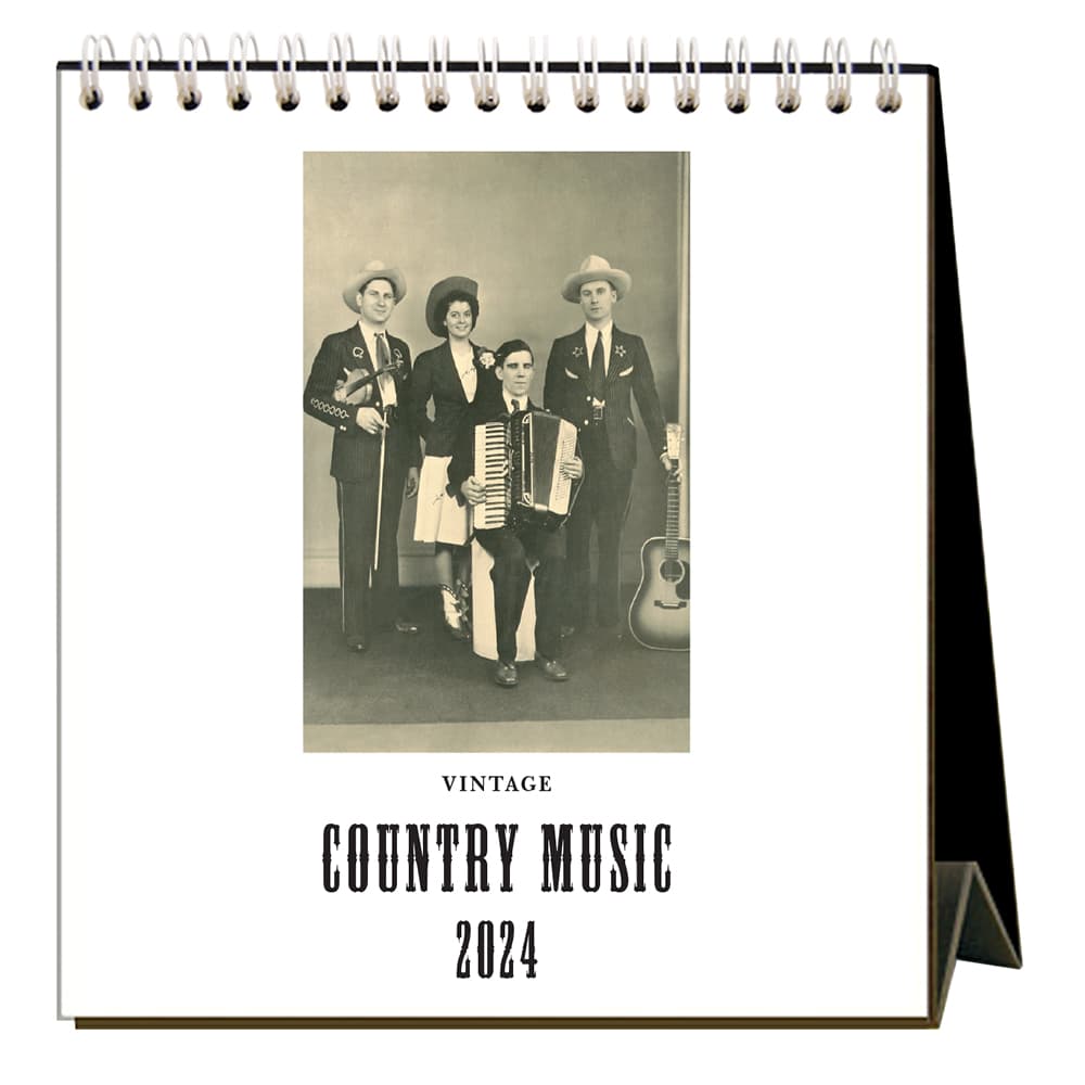 Country Music Nostalgic 2024 Easel Desk Calendar Main Product Image width=&quot;1000&quot; height=&quot;1000&quot;