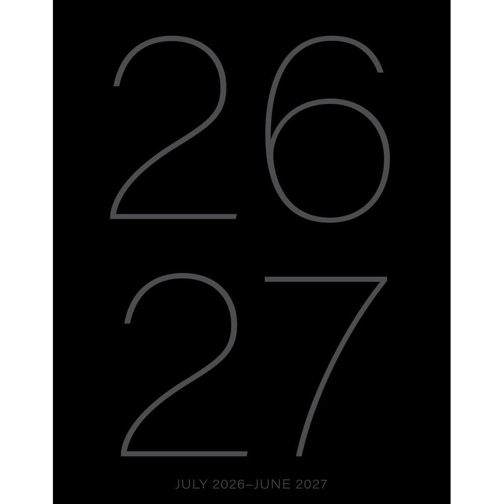 image Black Academic 2027 Monthly Planner