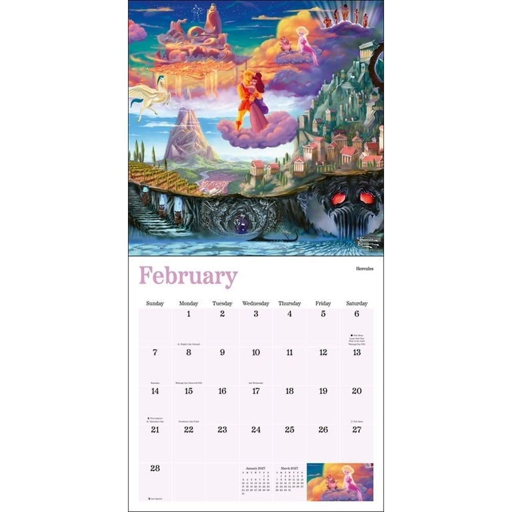 Thomas Kinkade Disney Collection 2027 Wall Calendar Second Alternate Image