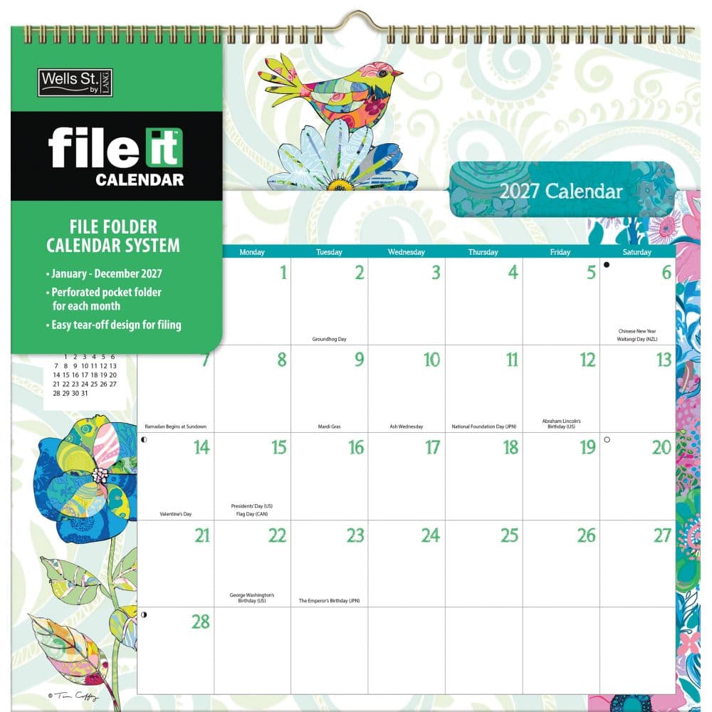 image Ladybird 2027 File It Wall Calendar by Tim Coffey