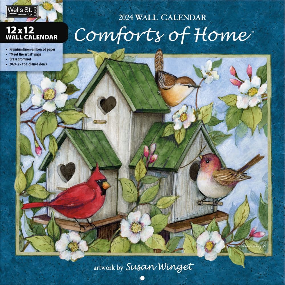 Comforts Of Home 2024 Wall Calendar