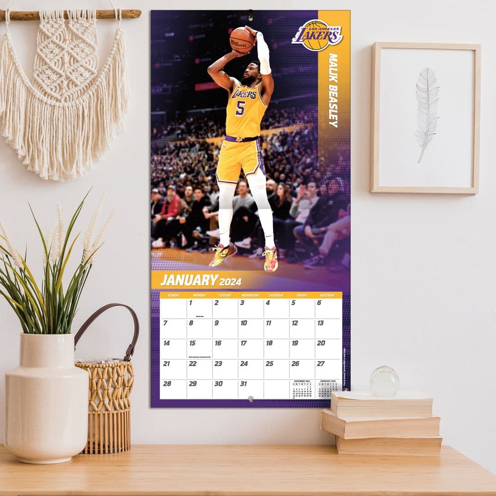 Los Angeles Lakers 2024 Wall Calendar