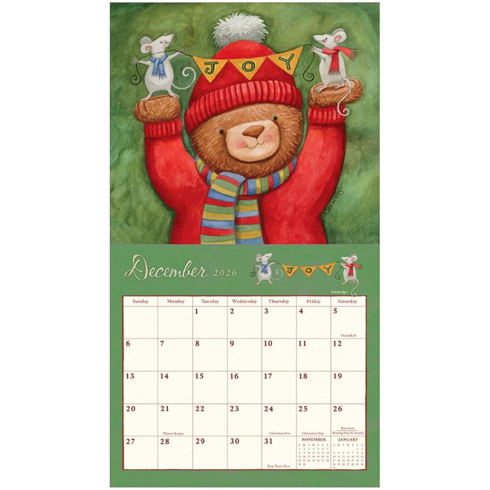 Bears by Teresa Kogut 2026 Wall Calendar Second Alternate Image