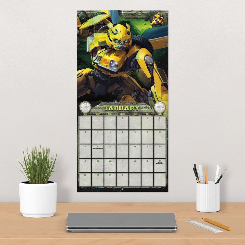 Transformers Rise 2024 Wall Calendar Exclusive with Print