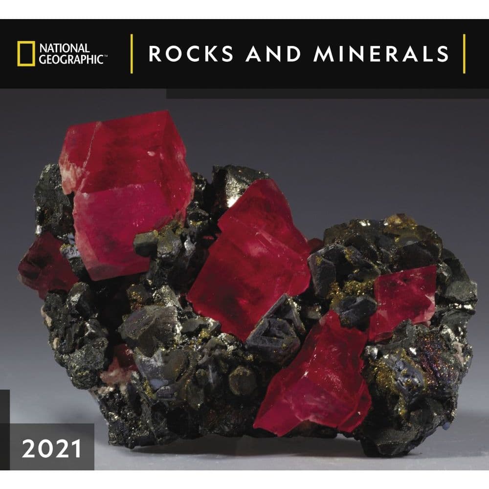 2021 Rocks and Minerals NatGeo Wall Calendar