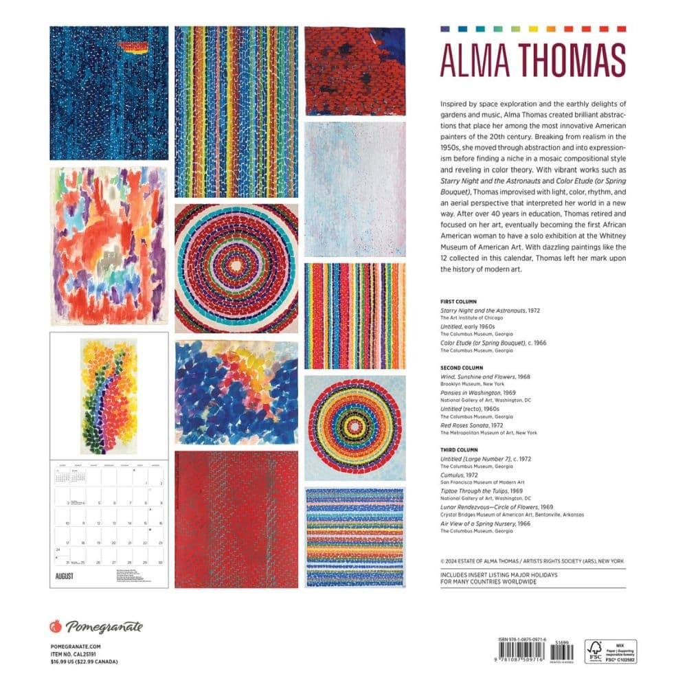 Thomas 2025 Wall Calendar