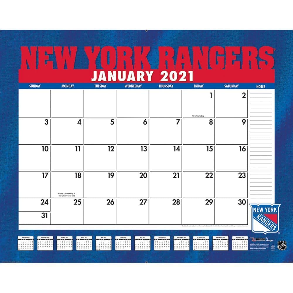 NHL New York Rangers Desk Pad
