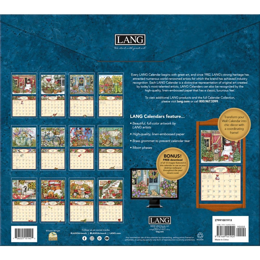 Heart and Home 2027 Wall Calendar by Susan Winget First Alternate Image