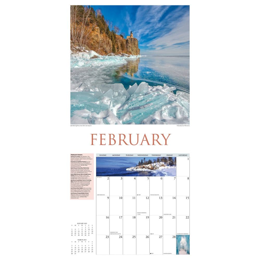 Minnesota Travel and Events 2025 Wall Calendar Second Alternate Image width="1000" height="1000"