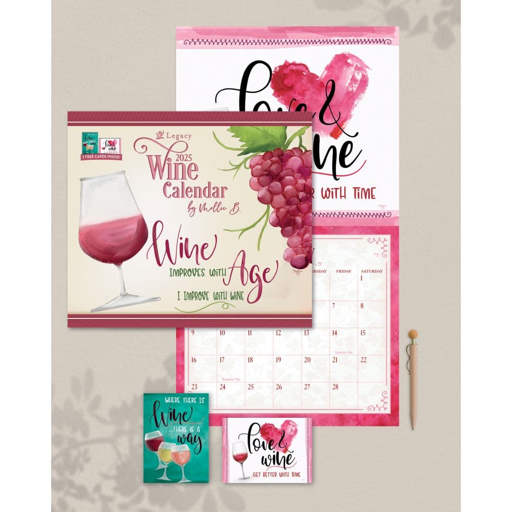 Wine Special Edition 2025 Wall Calendar - Calendars.com