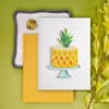 image Pineapple Cake Quilling Birthday Card
