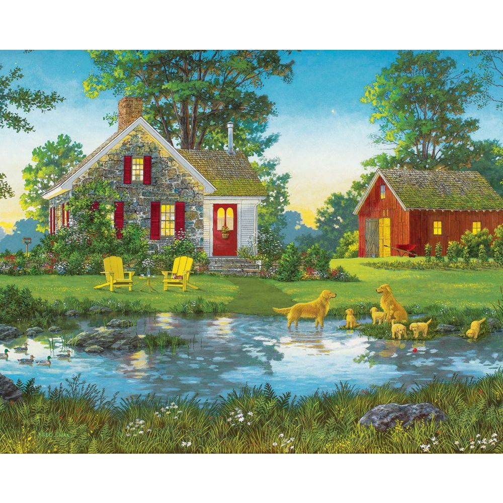 White Mountain Puzzles Summer Gold 1000 Piece Puzzle