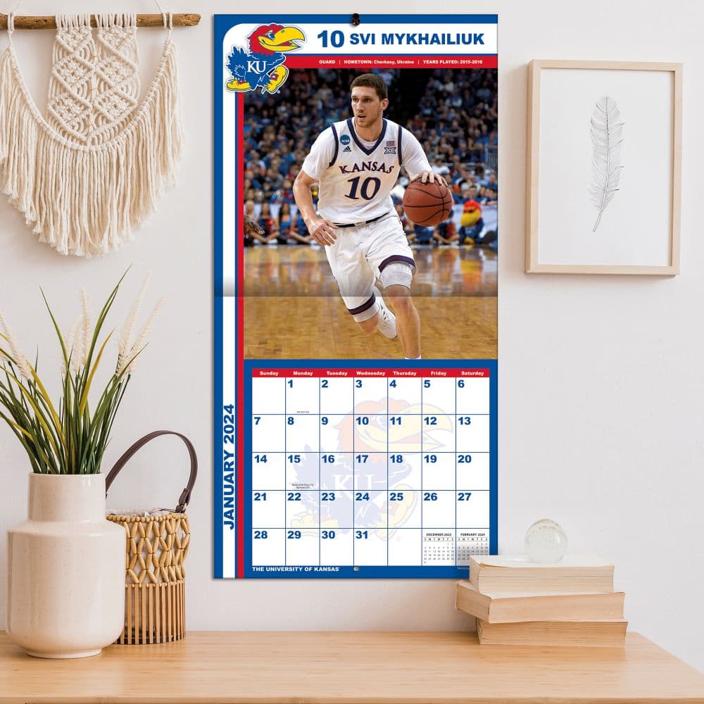 Kansas Jayhawks 2024 Wall Calendar