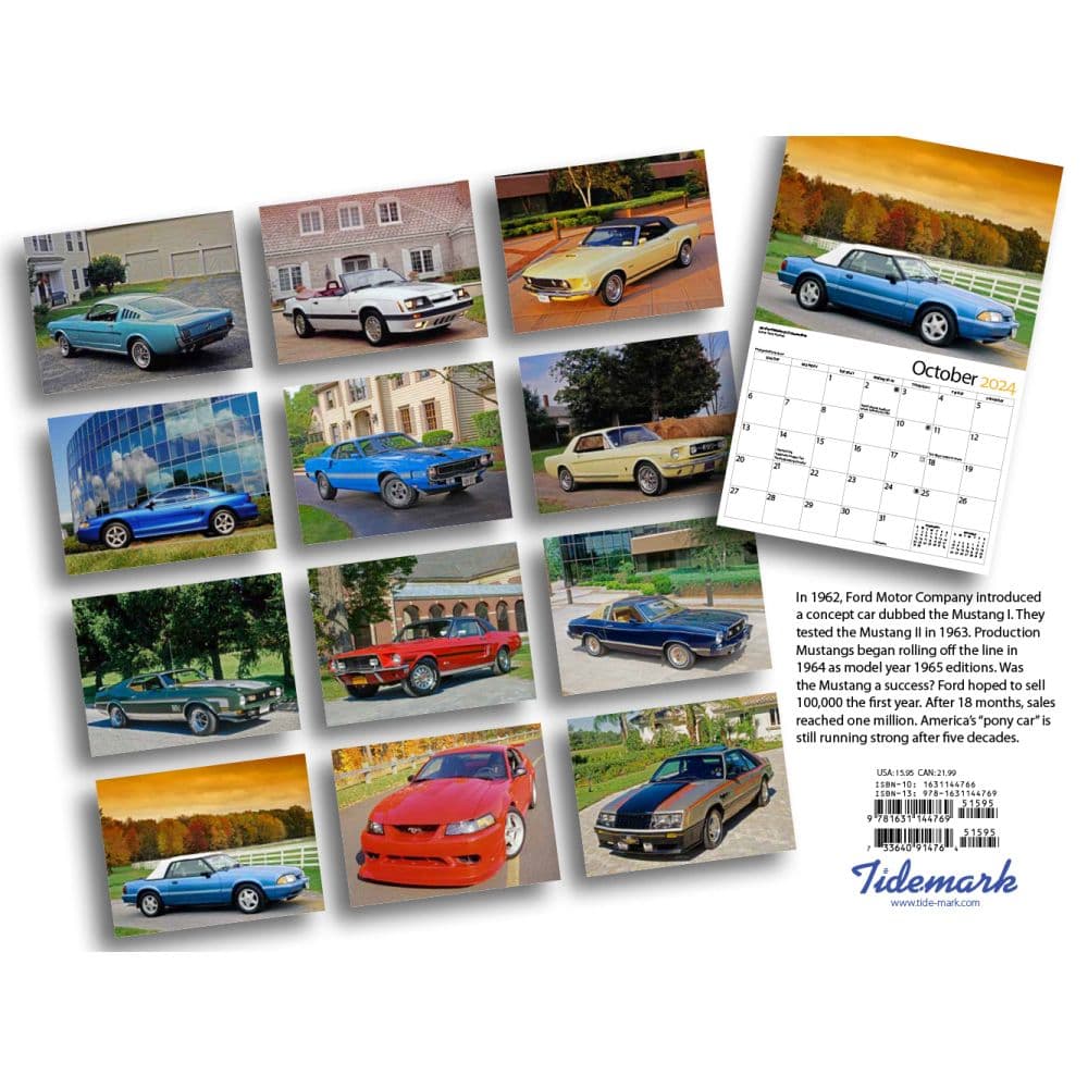 Mustangs Classic 2025 Wall Calendar