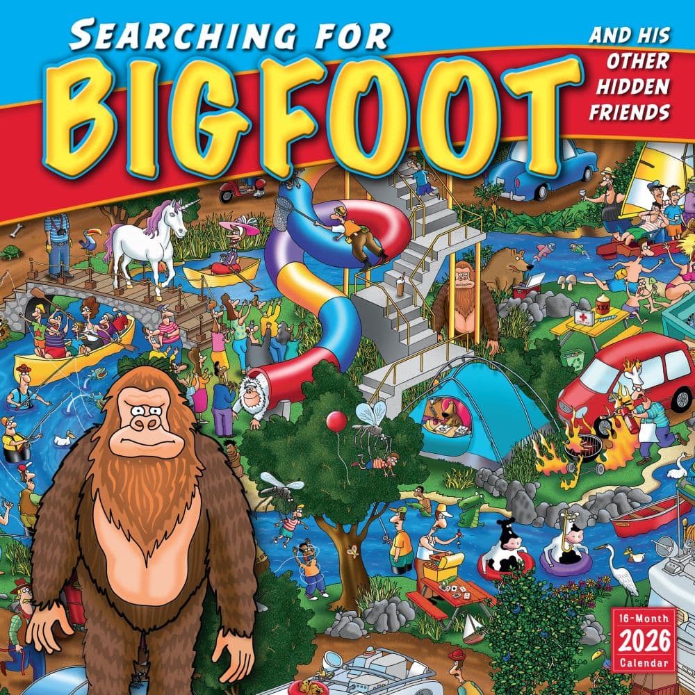Searching For Bigfoot 2026 Wall Calendar_Main Image