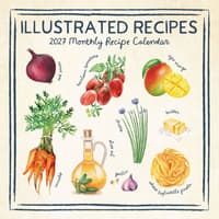 image Farmers Market Illustrated Recipes 2027 Wall Calendar Main Product Image
