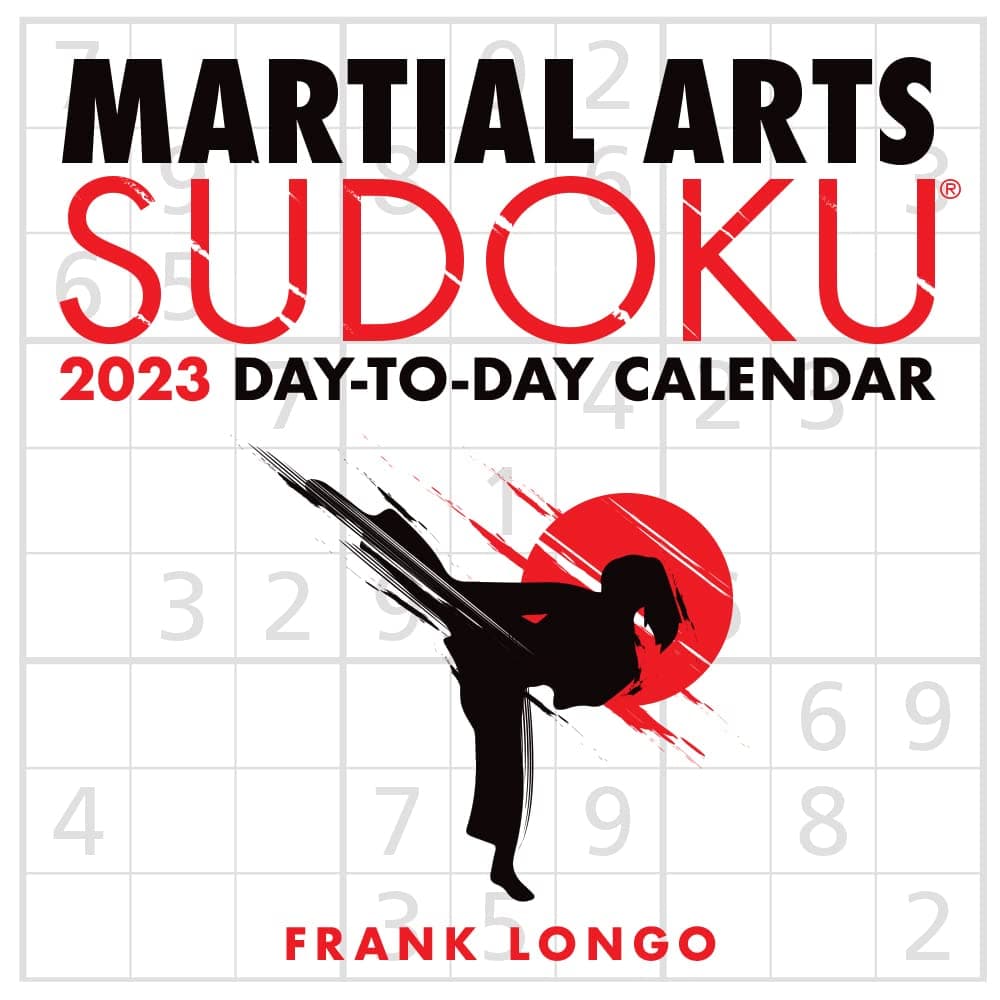 Martial Arts Sudoku 2023 Desk Calendar