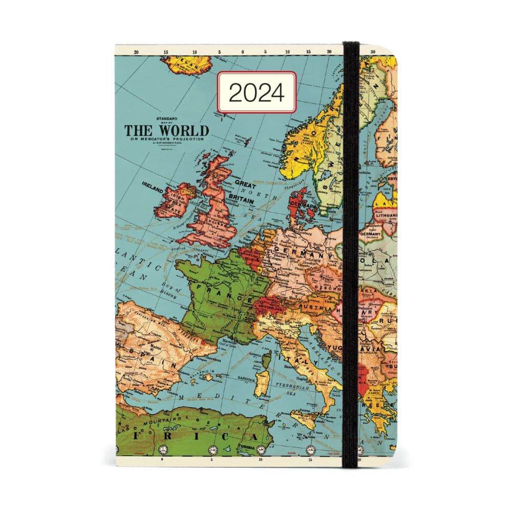 Best Planner: Cavallini Papers Vintage Maps 2024 Planner