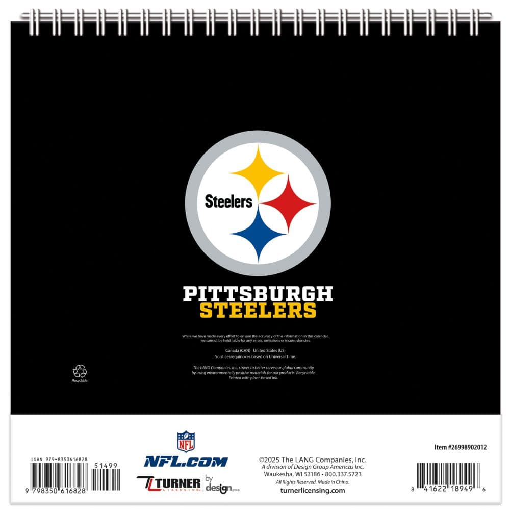 NFL Pittsburgh Steelers 2026 Easel Desk Calendar Second Alternate Image