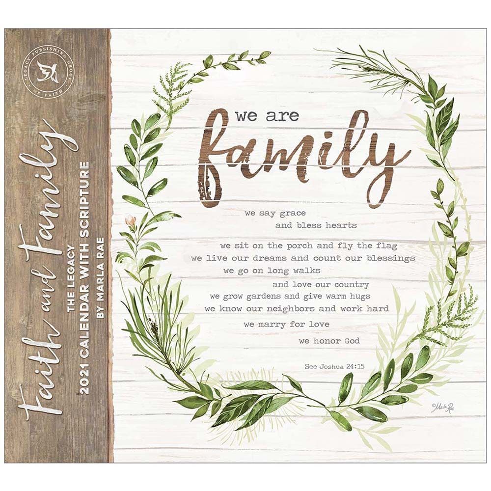 2021 Faith and Family Wall Calendar