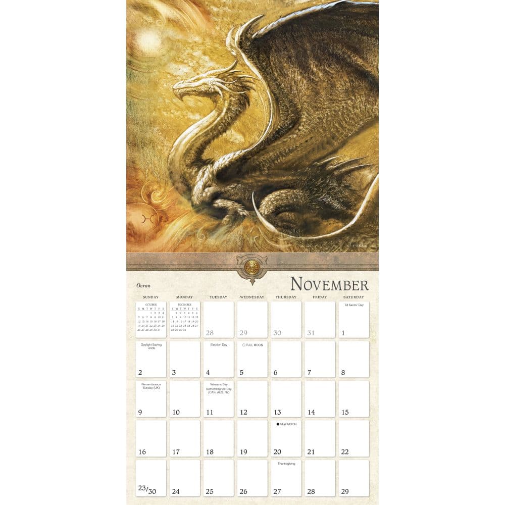 Dragons 2025 Wall Calendar by Ciruelo Cabral - Calendars.com