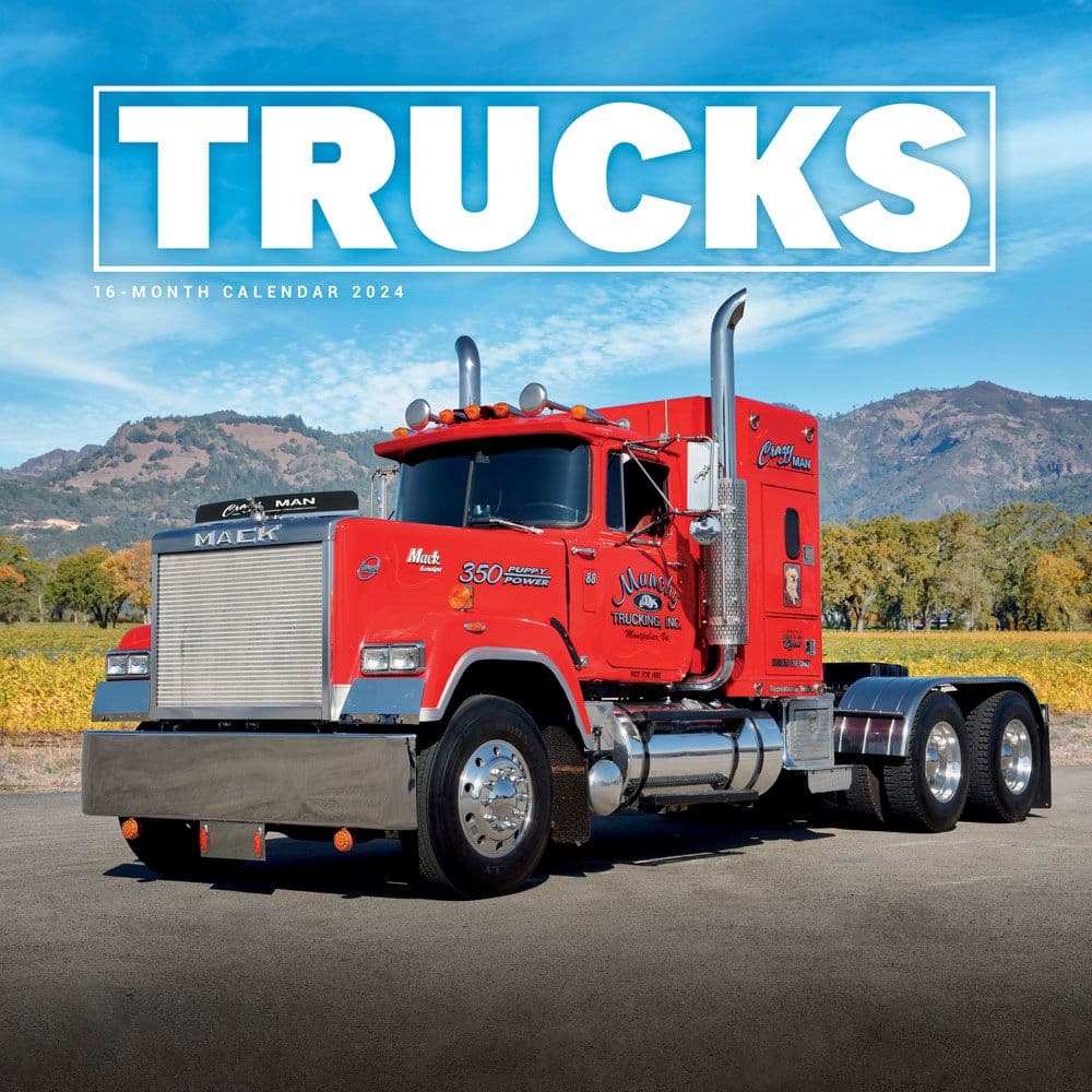 Trucks 2024 Wall Calendar