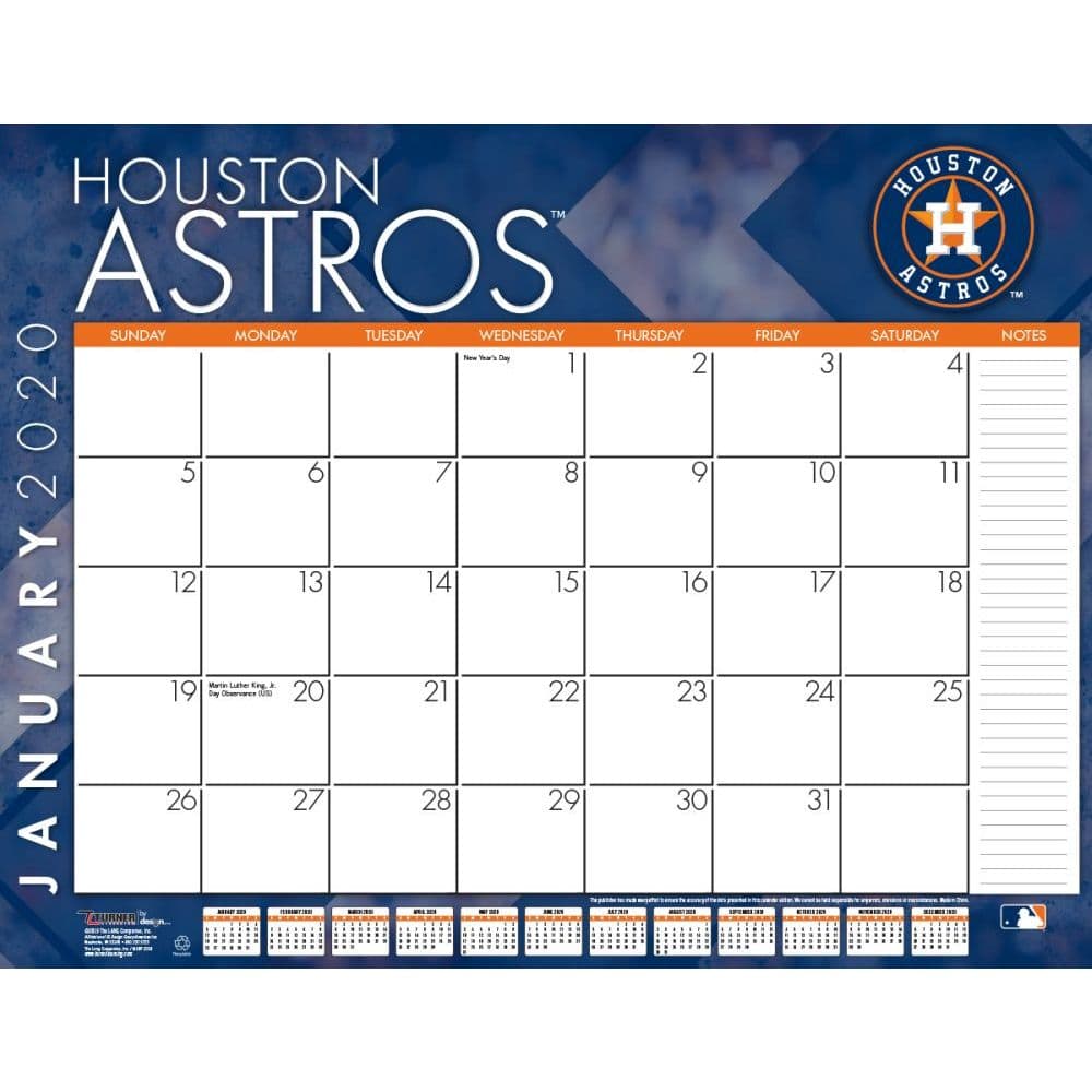 astros 2021 calendar Major League Baseball Teams 2021 Calendars astros 2021 calendar