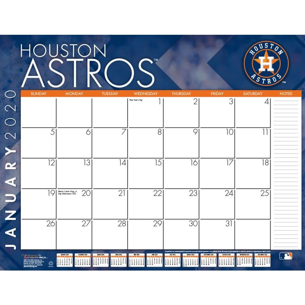 Astros 2021 Calendar | Printable March