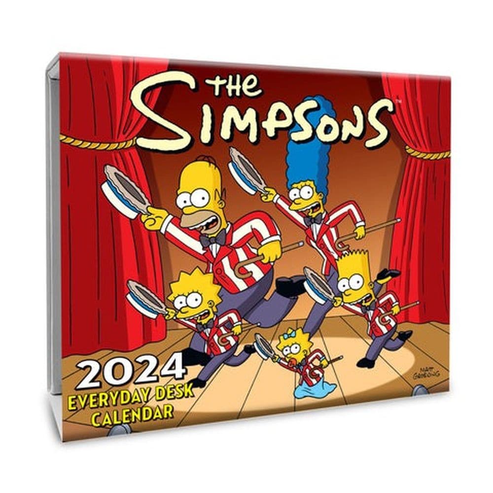 Simpsons 2024 Desk Calendar Main Product Image width=&quot;1000&quot; height=&quot;1000&quot;