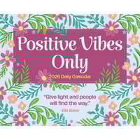image Positive Vibes Only 2026 Desk Calendar  Main Image