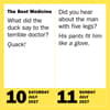 image 290 Bad Jokes and 75 Punderful Puns 2027 Page-A-Day Desk Calendar Third Alternate Image