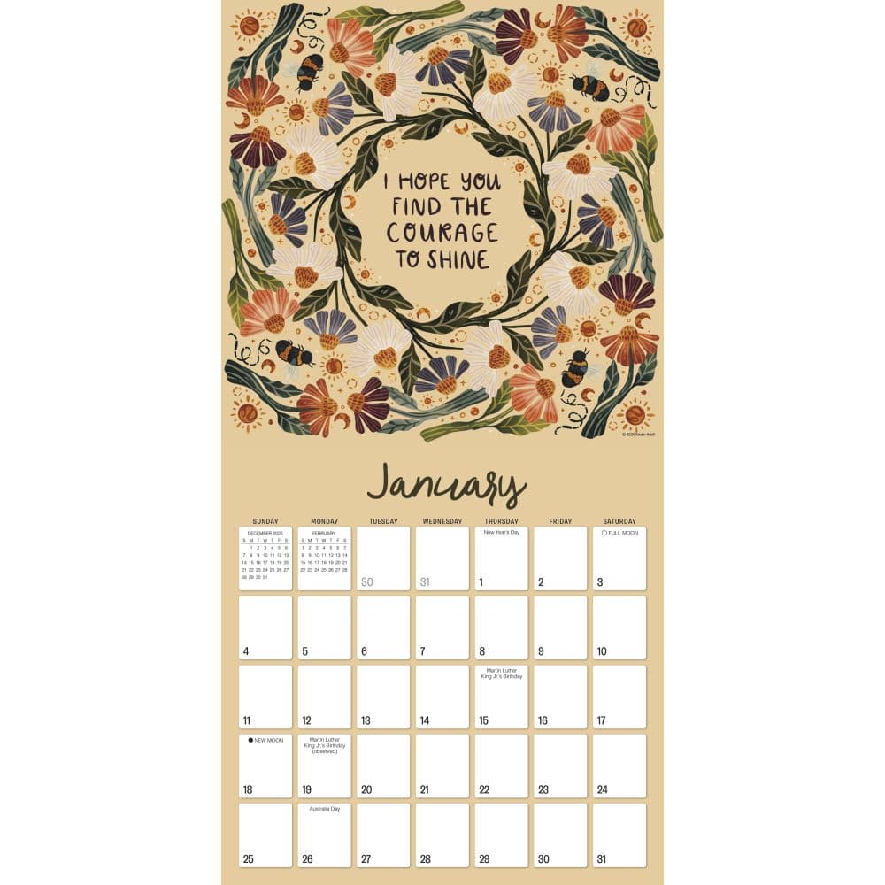 Nature and Hope By Kristin Heldt 2026 Wall Calendar Second Alternate Image