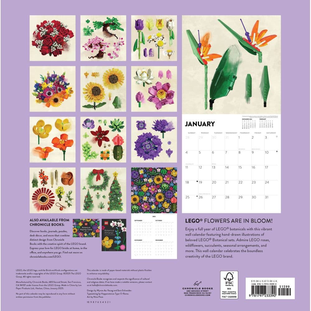 LEGO 2026 Wall Calendar First Alternate Image