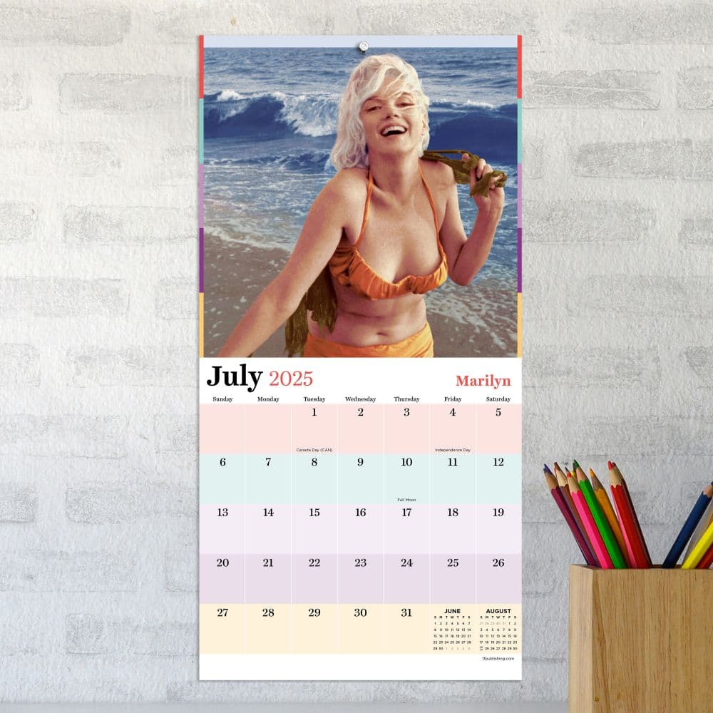 Marilyn Monroe by George Barris 2025 Mini Wall Calendar Alt3