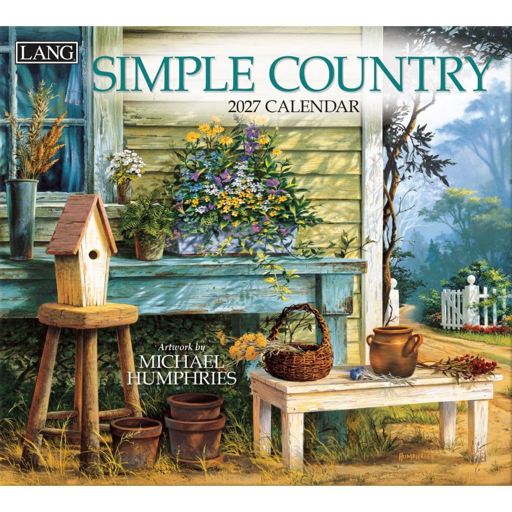Simple Country 2027 Wall Calendar by Michael Humphries - Calendars.com