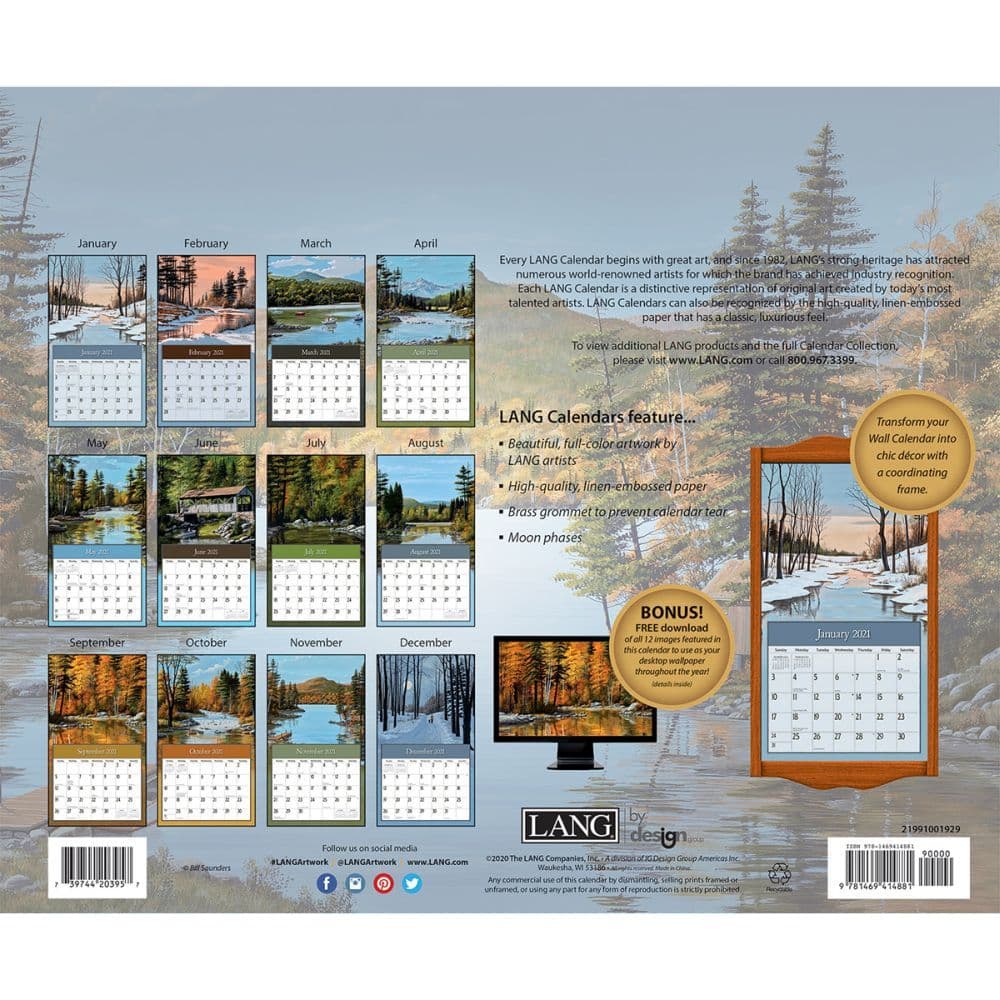 Lure of the Outdoors Wall Calendar by Bill Saunders