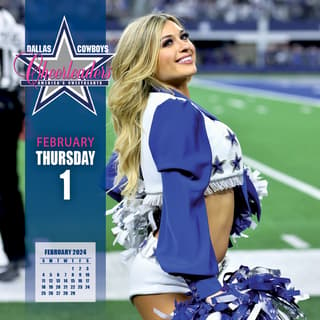 Lang 2024 Wall Calendar 24x12 Dallas Cowboy Cheerleaders Swim