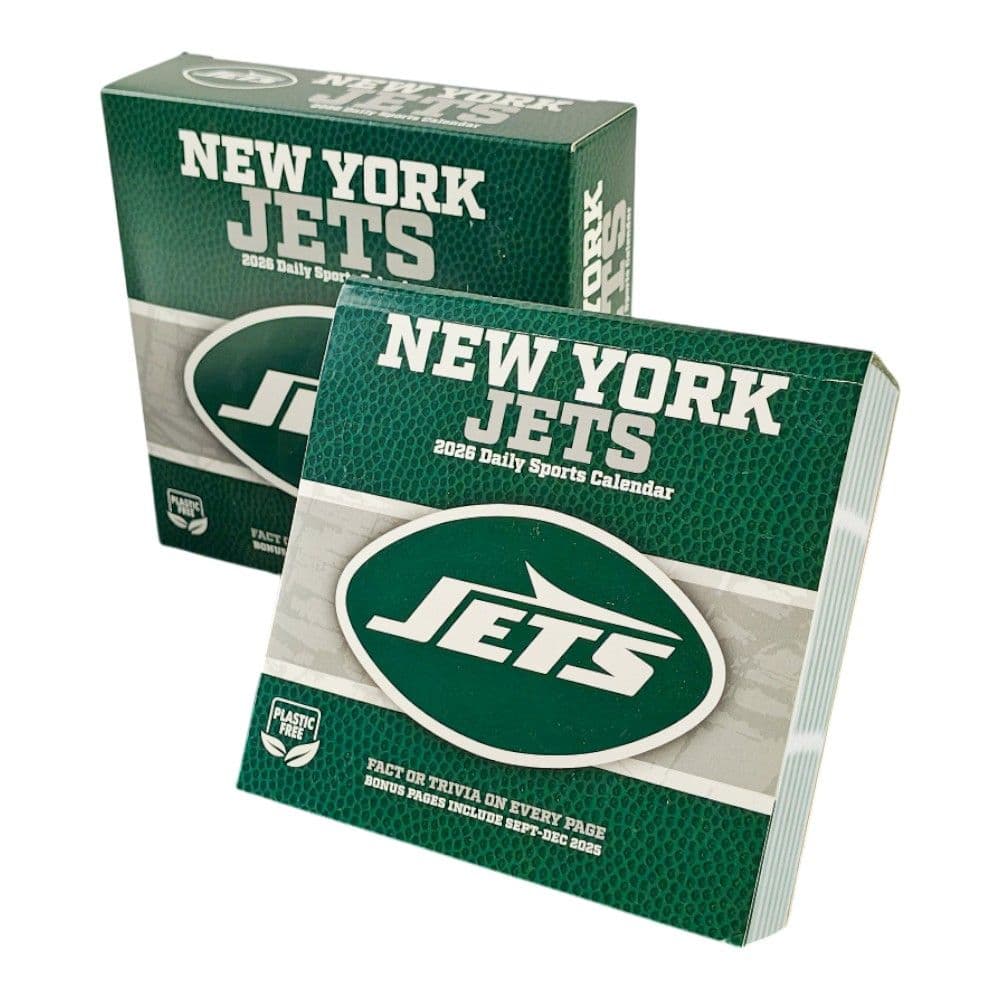 NFL New York Jets 2026 Desk Calendar Main Product Image