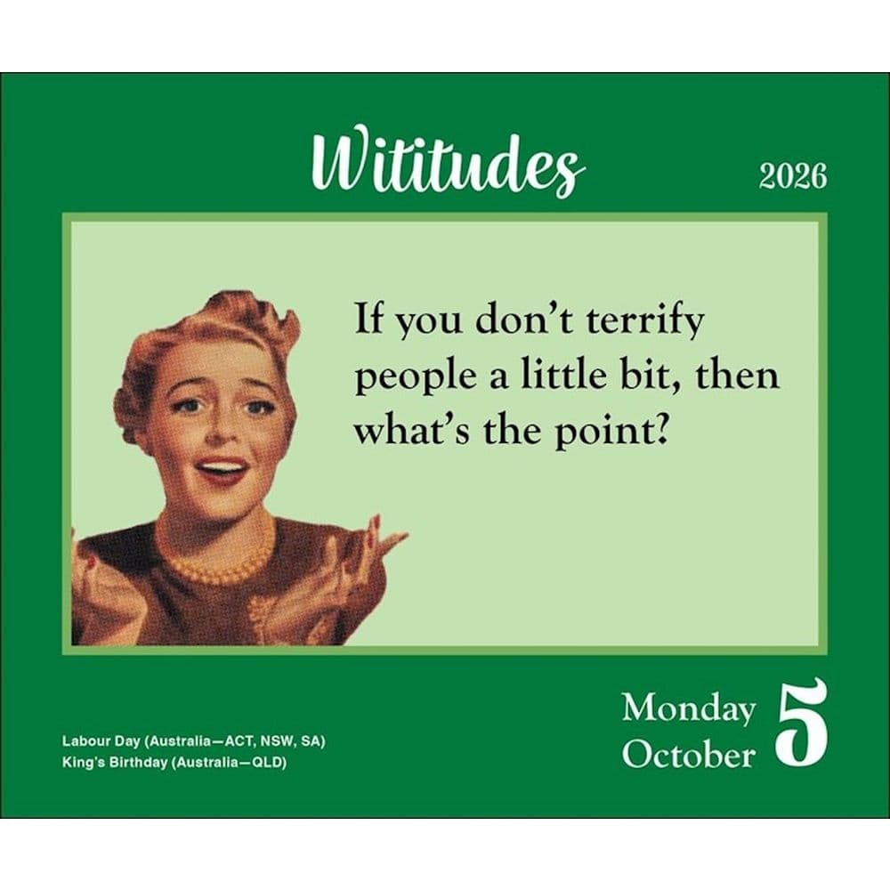 Wititudes 2026 Desk Calendar Third Alternate Image