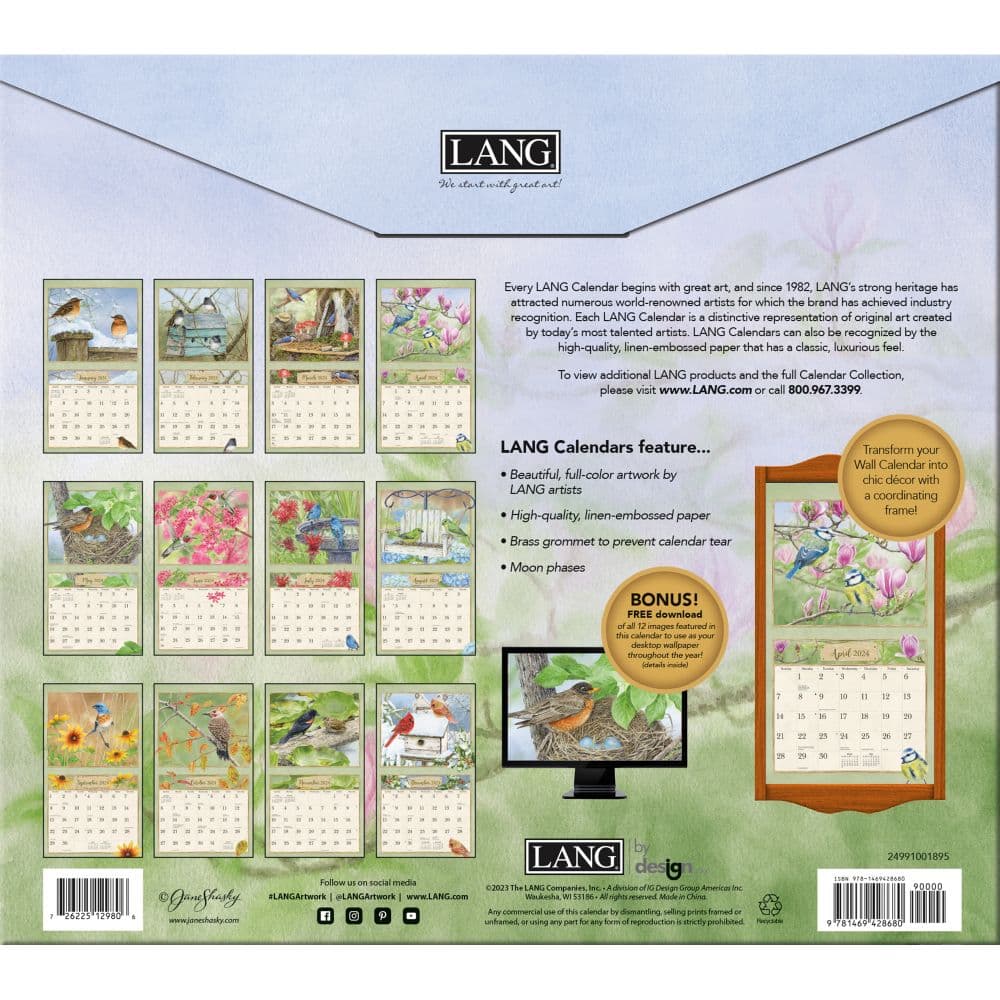 Birds In The Garden 2024 Wall Calendar Calendars Com   927a0eb1 5f64 48f2 B1ea 74200648672c