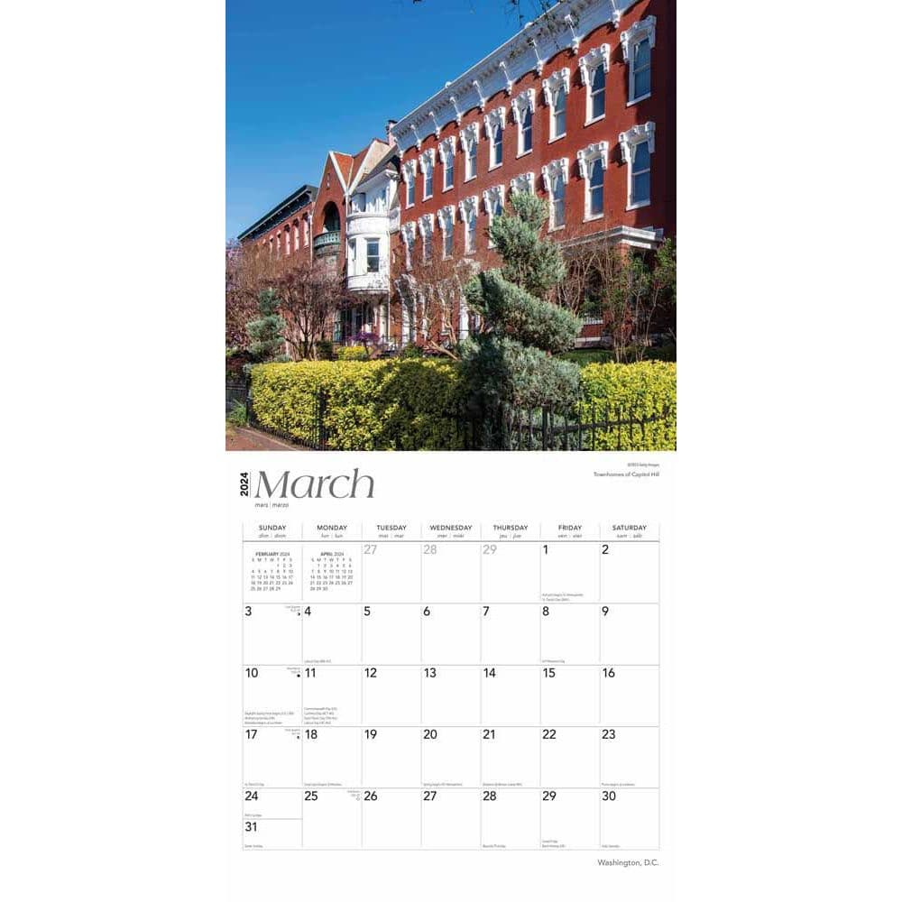 Washington DC 2024 Wall Calendar