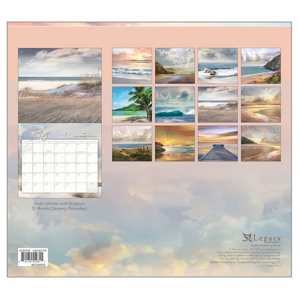 Seaside Serenity 2025 Wall Calendar