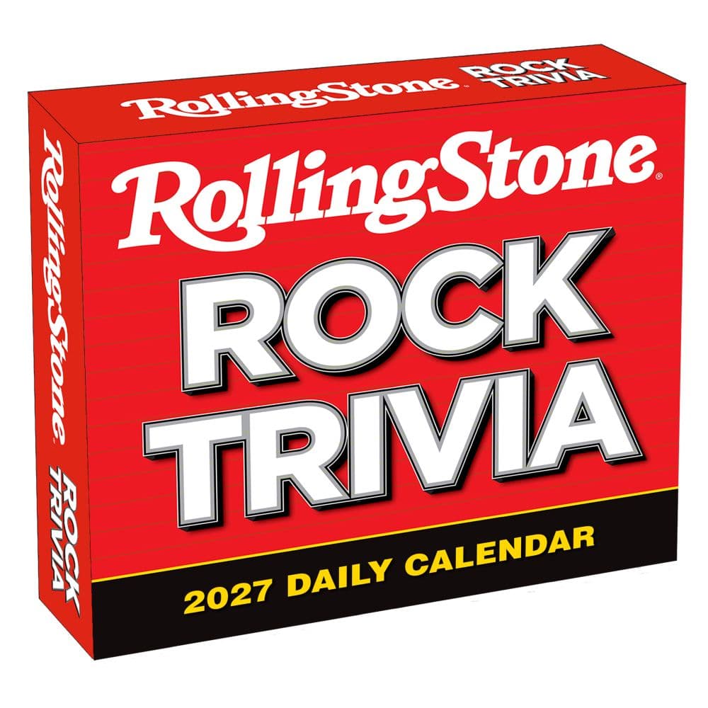 Rolling Stone Rock Trivia 2027 Desk Calendar Main Product Image