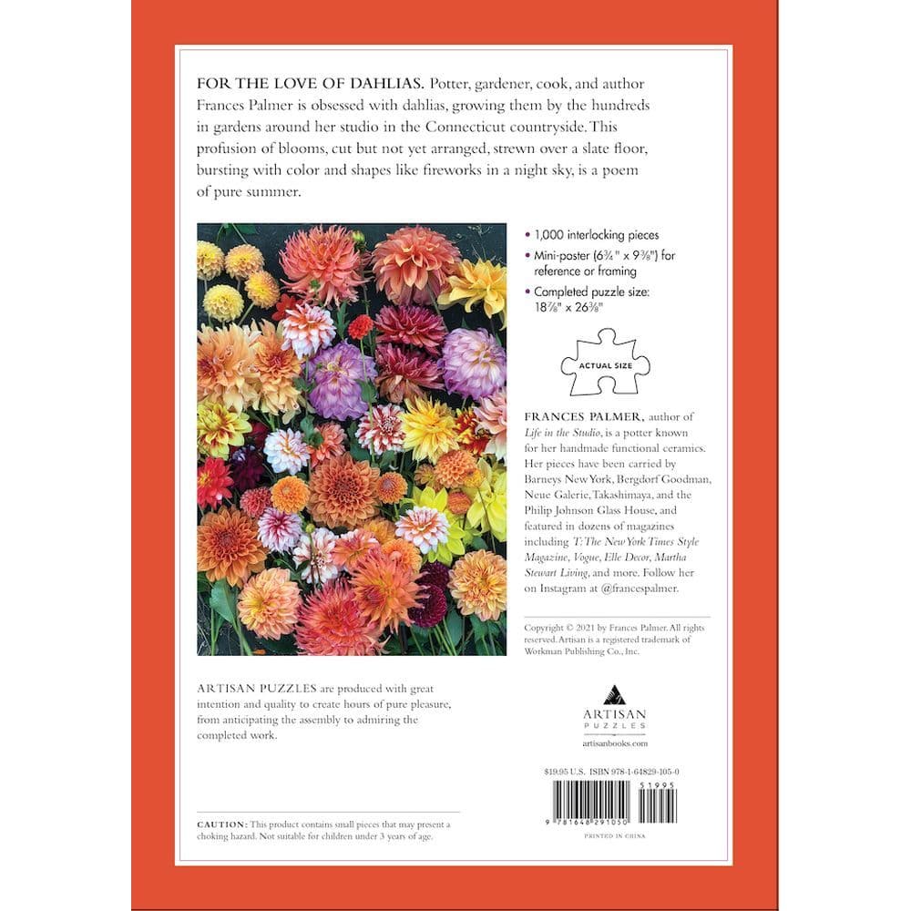 Hello Dahlias 1000 Piece Puzzle Alternate Image 2