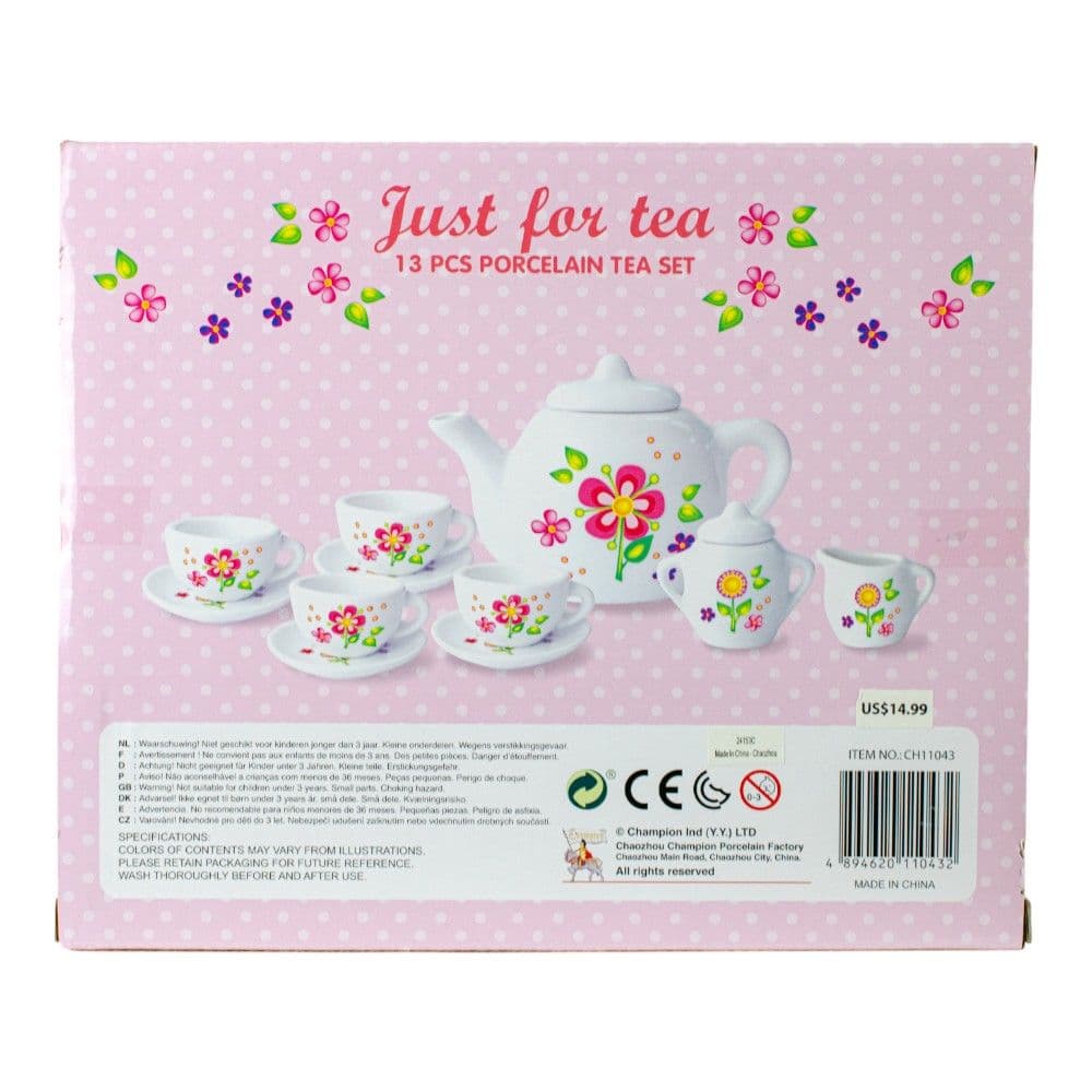 Flower Porcelain Tea Set 12 Piece First Alternate Image