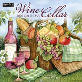 Susan Winget Wine Cellar 2026 Wall Calendar