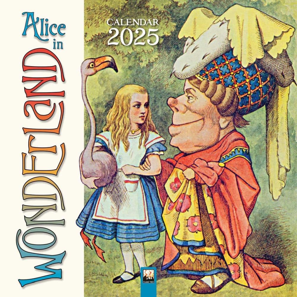 Alice in Wonderland 2025 Wall Calendar