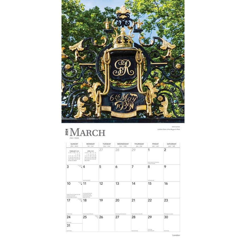 London 2024 Wall Calendar - Calendars.com