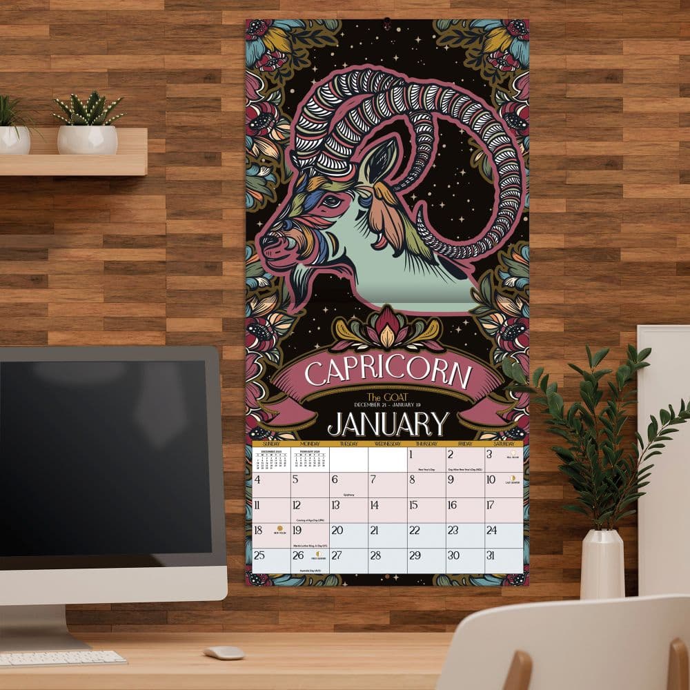 Zodiac 2026 Wall Calendar_ALT4